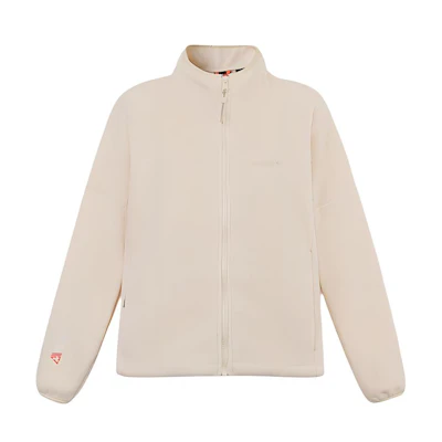 (Women) Timberland Cozy Fleece Logo Jacket in Light Brown. A5ZF7-EFL