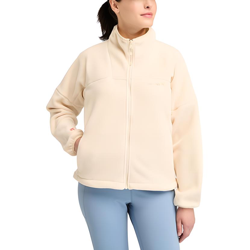 (Women) Timberland  Cozy Fleece Logo Jacket in Light Brown. A5ZF7-EFL 圖 4