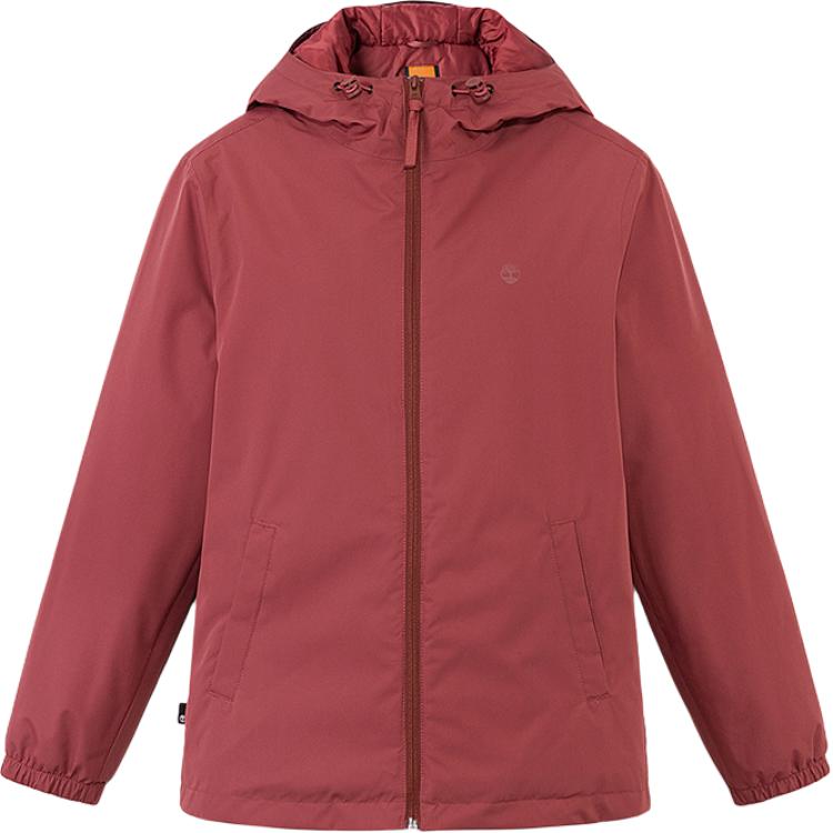 (Women) Timberland  Outdoor Waterproof Windproof Red Jacket with Hood. A6SGH-EFU