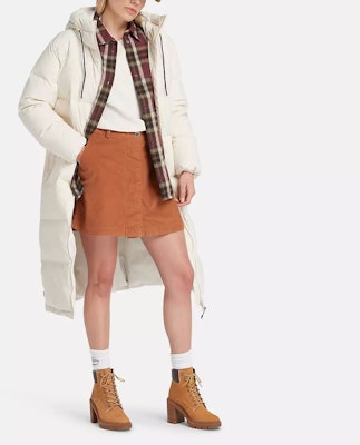 (Women) Timberland Recycled Down Long Puffer Jacket White A6HG9-V04 Details for (Women) Timberland Recycled Down Long Puffer Jacket White A6HG9-V04