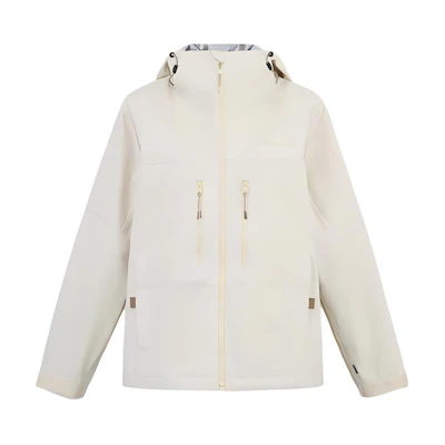 (Women) Timberland Waterproof Windproof Breathable Hooded Jacket Light Brown. A5XRU-EFL