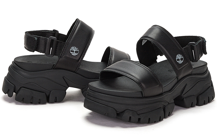 Shop (Women) Timberland Adley Way Backstrap Sandals 'Black' A5URZW