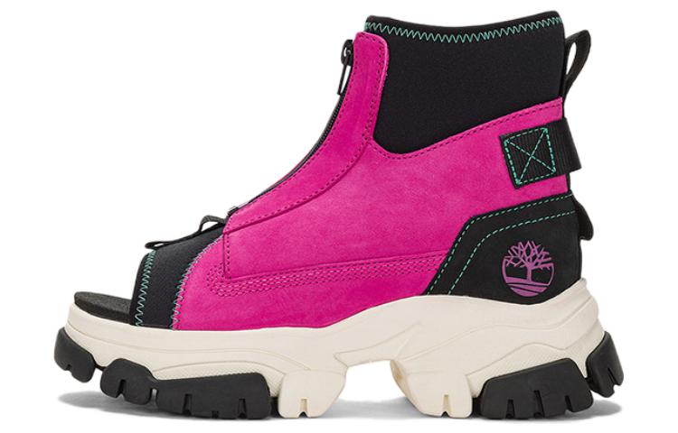 (Women) Timberland Adley Way Peep Toe Boot Sandals 'Very Berry' A5W3G