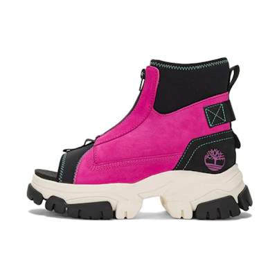 (W) Timberland Adley Way Peep Toe Boot Sandals 'Very Berry'