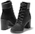 (W) Timberland Allington But 6 Inci Berenda Hitam A1JVB001