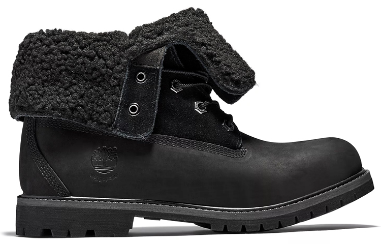 Shop Timberland 添柏岚 Authentics 防水卷筒戶外靴 女款 碳黑色