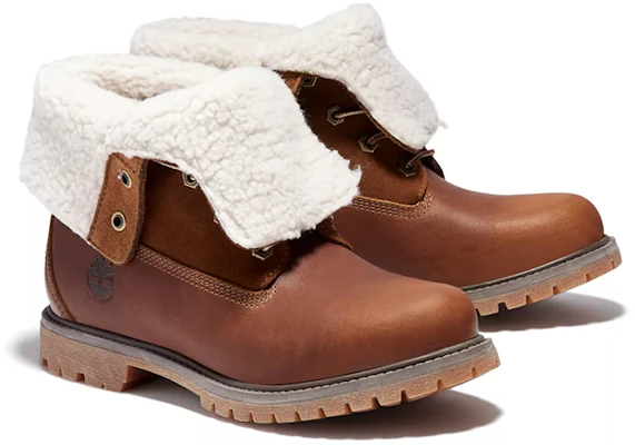 Timberland 添柏岚 Authentics 防水捲筒戶外靴 女款 咖啡棕 Shop Timberland 添柏岚 Authentics 防水捲筒戶外靴 女款 咖啡棕