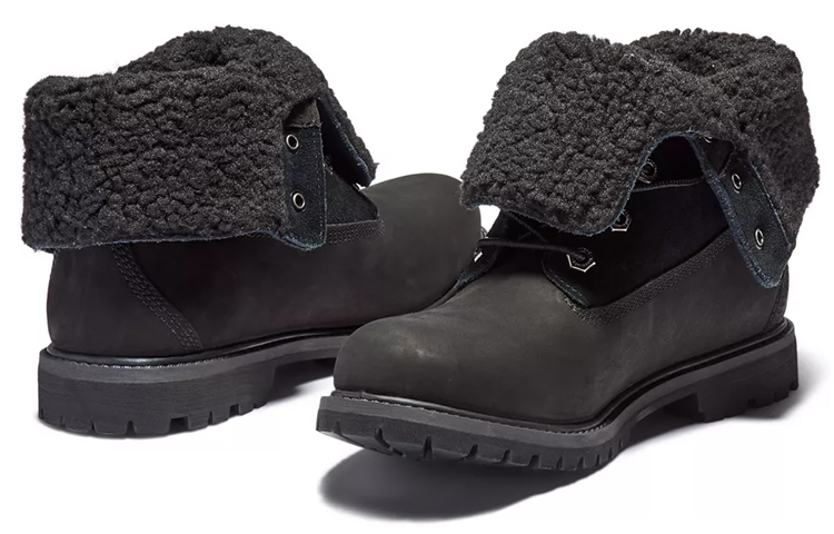Sizing Timberland 添柏岚 Authentics 防水卷筒戶外靴 女款 碳黑色