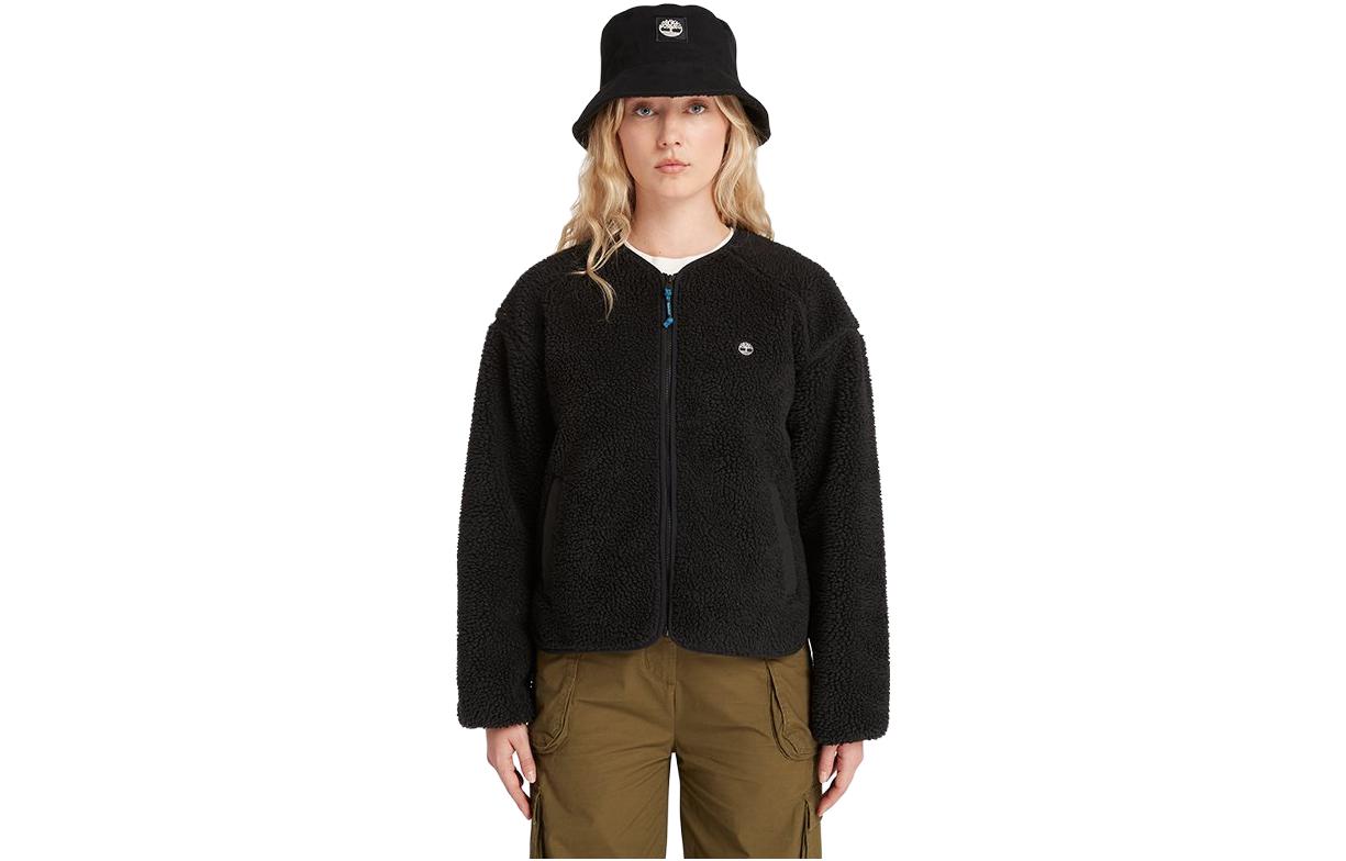 Order (W) 添柏岚黑色抓绒户外夹克，简约标志设计 A6HJS-001