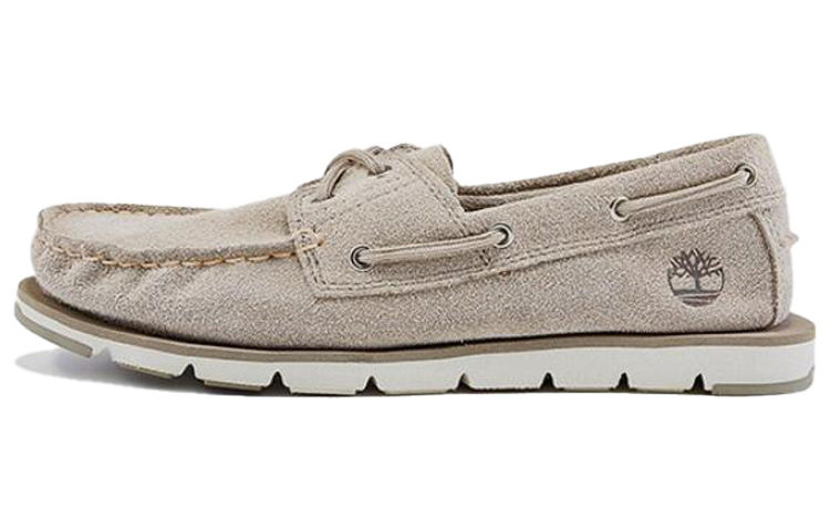 (Women) Timberland Camden Falls Suede Boat White A1P84