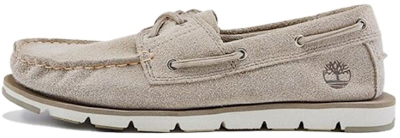 (Women) Timberland Camden Falls Suede Boat White A1P84 (Women) Timberland Camden Falls Suede Boat White A1P84