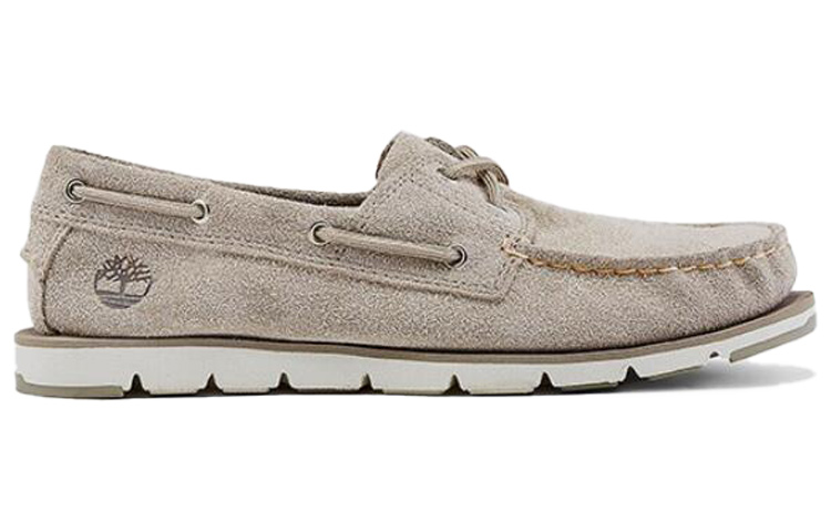 Order (W) Timberland Camden Falls Scarpe Barca Pelle Scamosciata Bianche A1P84