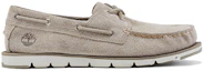 Order (W) Timberland Camden Falls Scarpe Barca Pelle Scamosciata Bianche A1P84