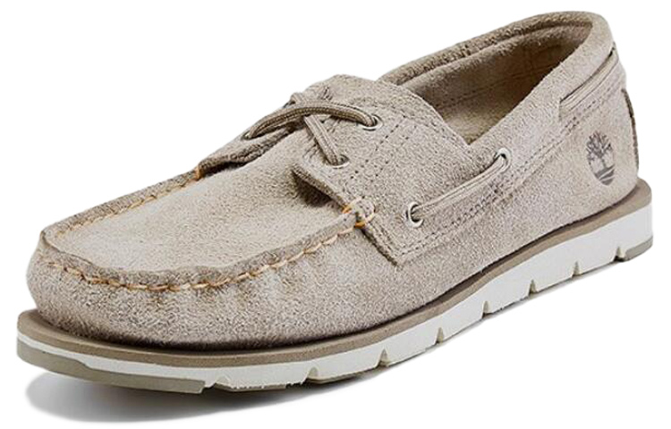 Lookbook (W) Timberland Camden Falls Scarpe Barca Pelle Scamosciata Bianche A1P84