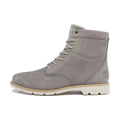 (W) Timberland Campton 6 Inch Waterproof Wide-Fit Boots 'Grey Nubuck'