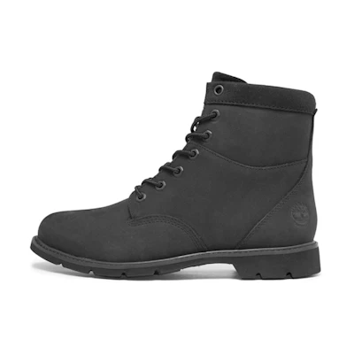 (W) Timberland Campton Waterproof 6 Inch Wide-Fit Boot 'Black Nubuck'