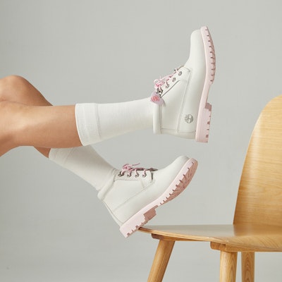 (Women) Timberland Nellie Chukka Double Waterproof Boot 'Grey Pink' A28H7 Details for (Women) Timberland Nellie Chukka Double Waterproof Boot 'Grey Pink' A28H7