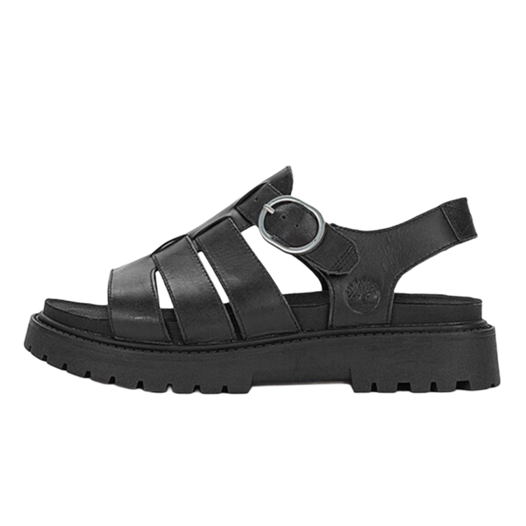 (Women) Timberland Clairemont Way Fisherman Sandals 'Black Nubuck' A635VW
