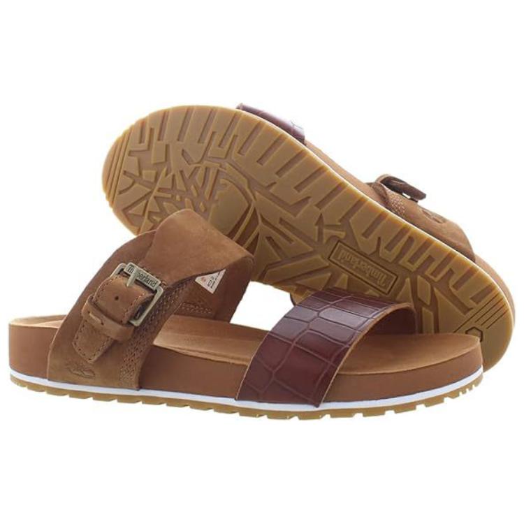 Shop (W) Sandal Kasual Selesa Timberland 'Coklat' TB0A23D5BX5