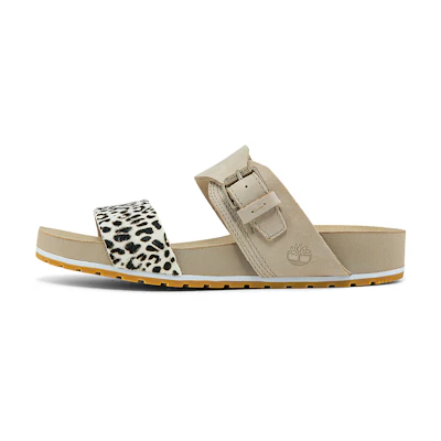 (W) Timberland CMFT Slip-On Sandal 'Leopard Beige'