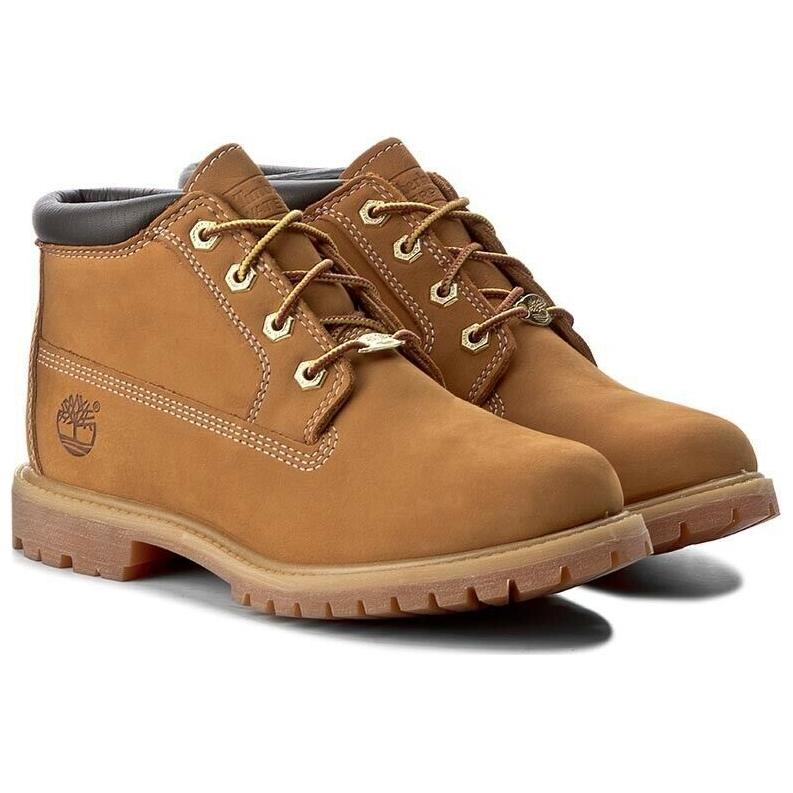 Lookbook (W) 팀버랜드 편안한 중목 작업화 (브라운) 359041