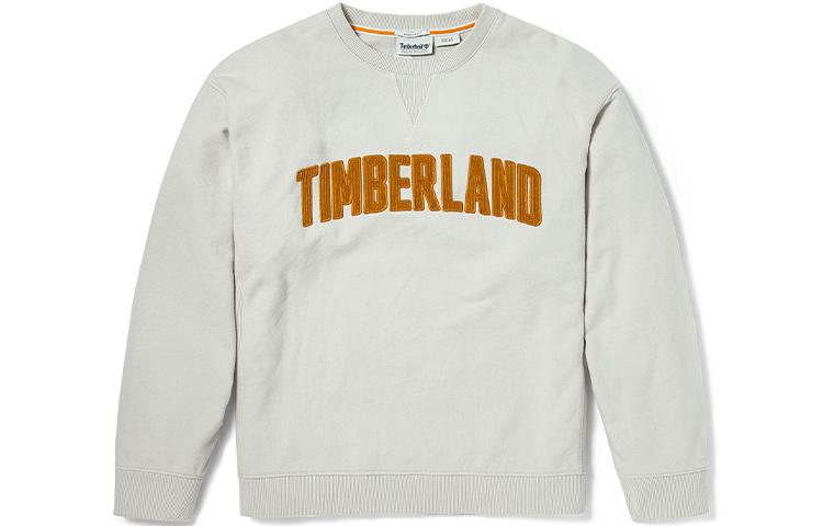 Order (Women) Timberland Corduroy Logo Crewneck Sweatshirt Beige Sands A23KM-BH7