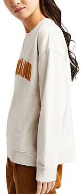 (Women) Timberland Corduroy Logo Crewneck Sweatshirt Beige Sands A23KM-BH7 Details for (Women) Timberland Corduroy Logo Crewneck Sweatshirt Beige Sands A23KM-BH7