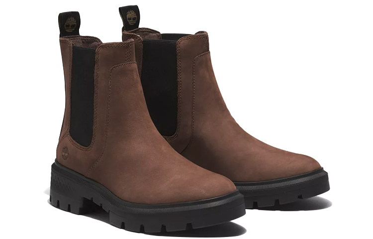 Lookbook (W) Bottes Chelsea Timberland Cortina Valley ''Grain Couleur Marron Foncé'' A5T92V13
