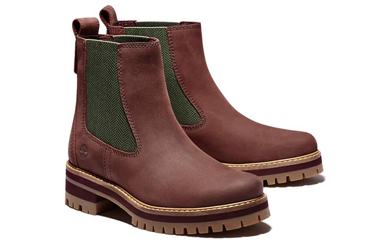 Order (W) Timberland Courmayeur Chelsea Boot 'Burgundy' Wanita Pria Terkini A2DSQC60