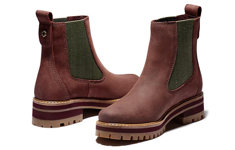 Lookbook (W) Timberland Courmayeur Chelsea Boot 'Burgundy' Wanita Pria Terkini A2DSQC60