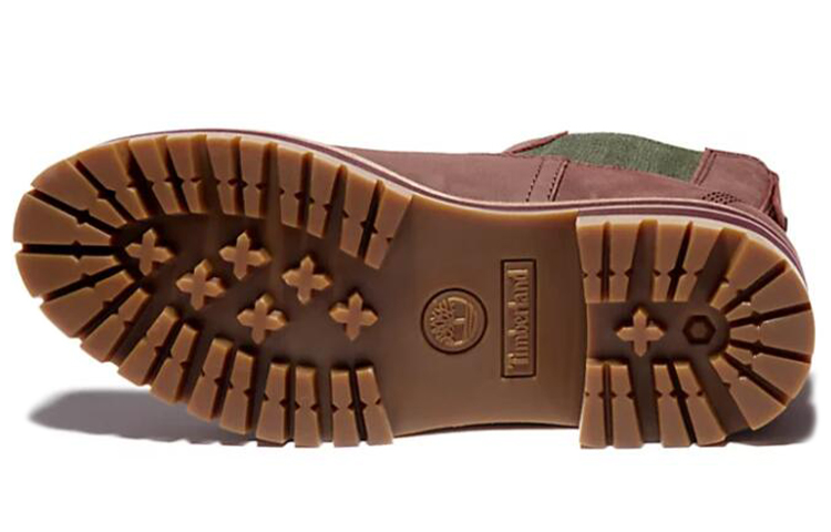 Shop (W) Timberland Courmayeur Chelsea Boot 'Burgundy' Wanita Pria Terkini A2DSQC60