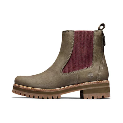 (W) Timberland Courmayeur Valley Chelsea Boots 'Olive Nubuck'