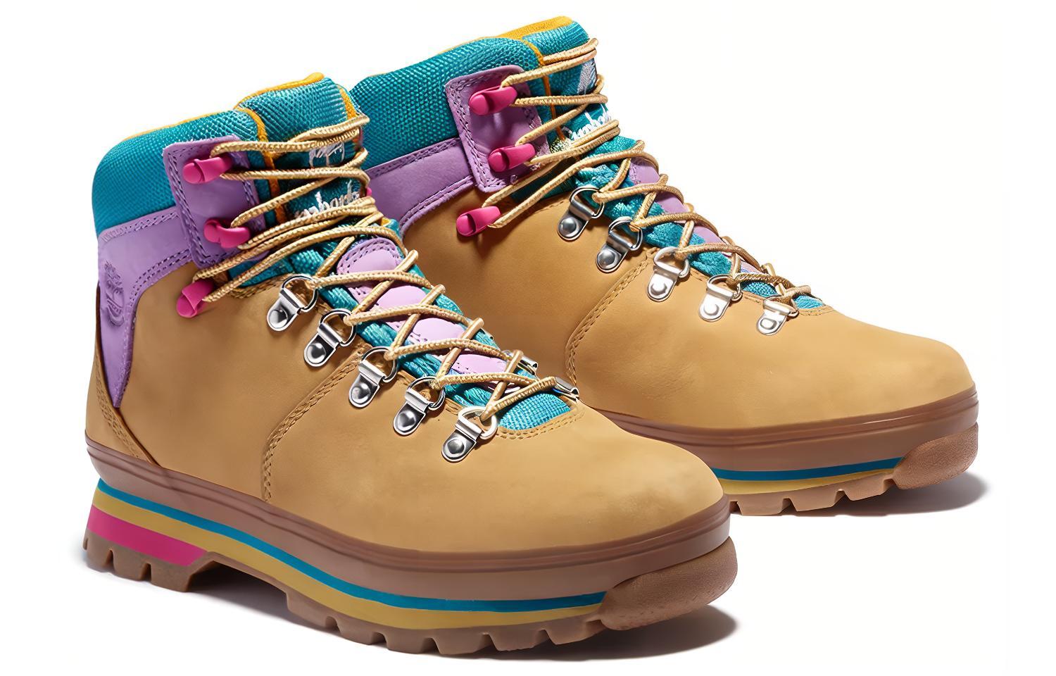 Lookbook Timberland 添柏瀾 Euro Hiker 耐磨防水戶外靴 女款 土黃色