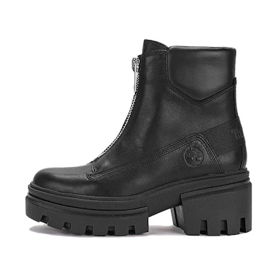 (W) Timberland Everleigh Front-Zip Boot 'Black Nubuck'