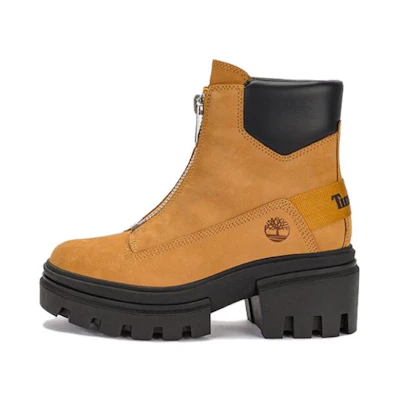 (W) Timberland Everleigh Front-Zip Boot 'Wheat Nubuck'