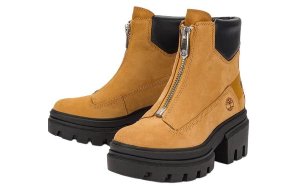 Lookbook (W) 添柏岚Everleigh前拉链靴“麦黄色牛巴革” A5YHM