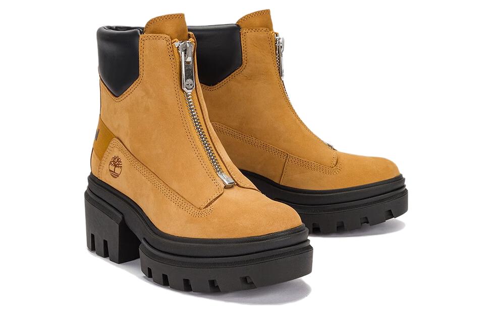 Shop (W) 添柏岚Everleigh前拉链靴“麦黄色牛巴革” A5YHM