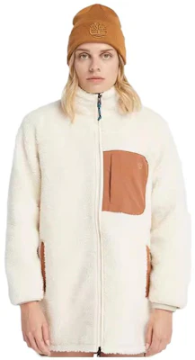 (Women) Timberland Fleece Jacket Smoke White Full-Zip Outdoor Coat A6HMN-V04 Buy (Women) Timberland Fleece Jacket Smoke White Full-Zip Outdoor Coat A6HMN-V04