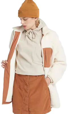 (Women) Timberland Fleece Jacket Smoke White Full-Zip Outdoor Coat A6HMN-V04 Purchase (Women) Timberland Fleece Jacket Smoke White Full-Zip Outdoor Coat A6HMN-V04