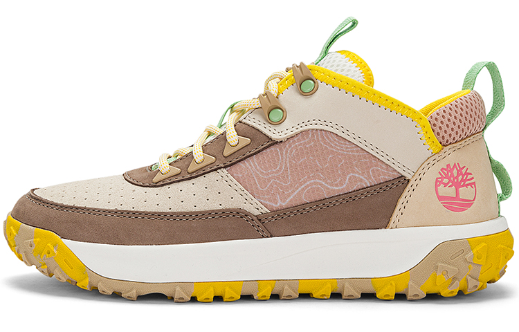 (Women) Timberland GreenStride Motion 6 Leather and Fabric Low Hiker 'Medium Beige Nubuck' A5Z5MW