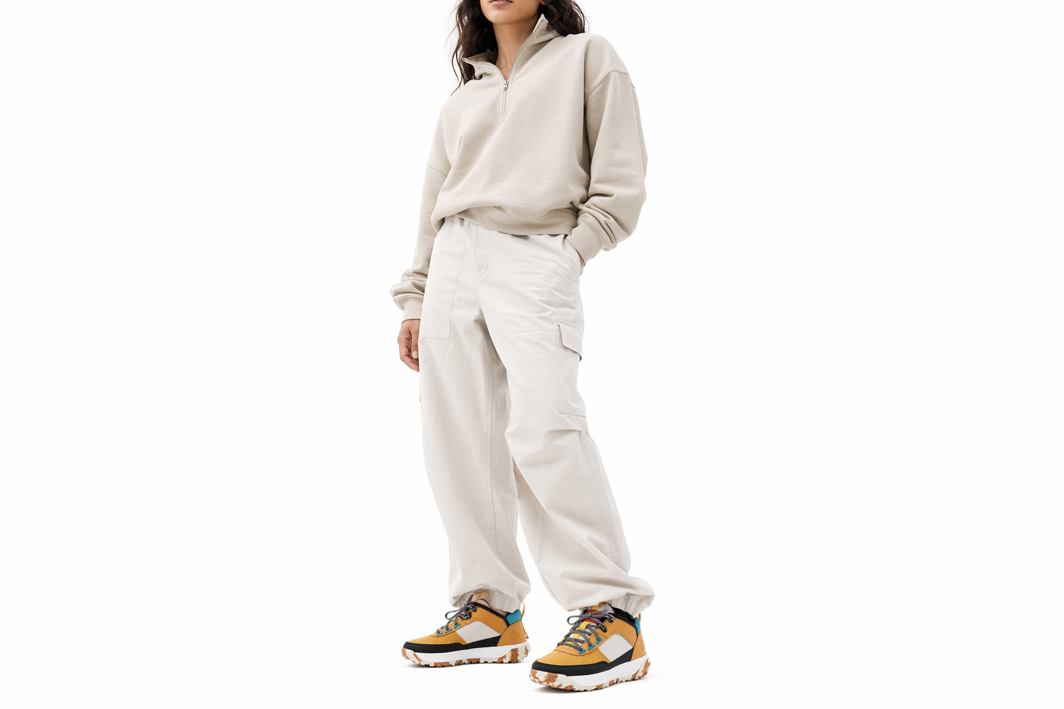 Order 添柏岚 舒適 輕便回彈 低筒 戶外功能鞋 女款 黃色