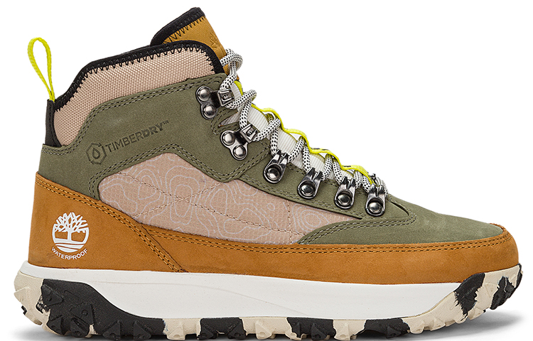 Order (W) Botas Impermeables Timberland Greenstride Motion 6 Mid Tela y Cuero 'Verde Oliva' A5Z4CW
