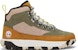 (W) Timberland Greenstride Motion 6 Mid Kasut Mendaki Fabrik & Kulit Kalis Air 'Hijau Zaitun' A5Z4CW