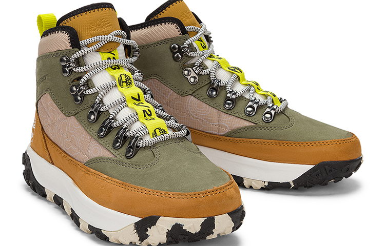 Shop (W) Botas Impermeables Timberland Greenstride Motion 6 Mid Tela y Cuero 'Verde Oliva' A5Z4CW