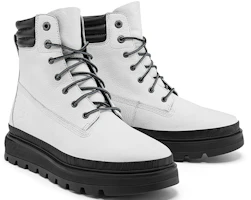 Shop Timberland添柏瀾 戶外高筒休閒皮革馬丁靴 女款 白色