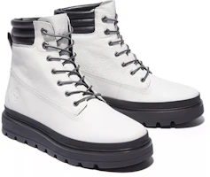 Shop Timberland添柏嵐 RAY CITY 休閒皮革戶外靴 女款 白色