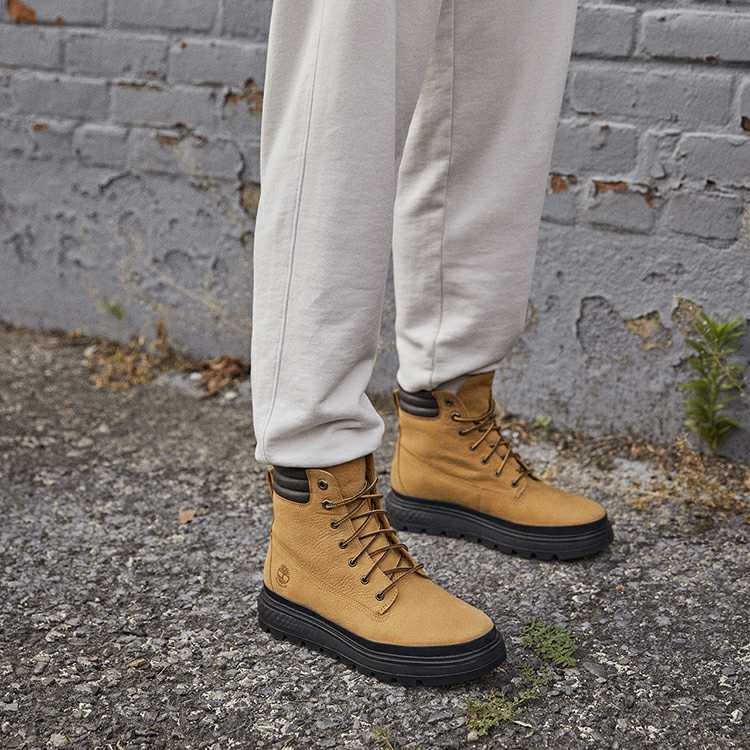Cheap (W) Timberland Greenstride Ray City Waterproof Wide Fit Stiefel ''Weizen Vollleder'' A2JQ6W