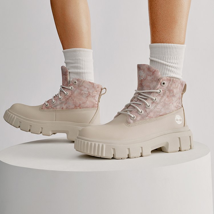 Cheap (Women) Timberland Greyfield Boots 'White Pink' A5THGF48