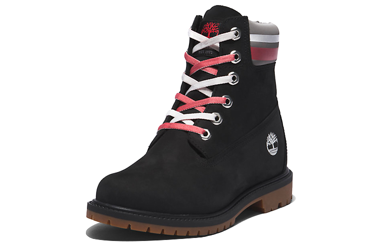 Lookbook (W) Timberland Heritage 6" Mid 'Hitam Abu-abu Pink' A5M58001
