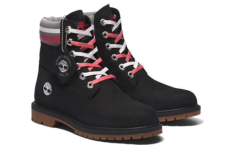 Shop (W) Timberland Heritage 6" Mid 'Hitam Abu-abu Pink' A5M58001